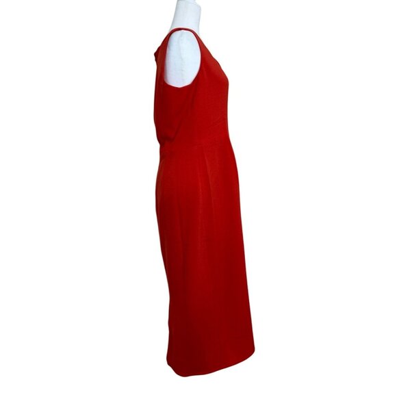 Dress the Population Womens XL Dress Red Sleeveless Sheath Sweetheart Neck NEW - Picture 2 of 7
